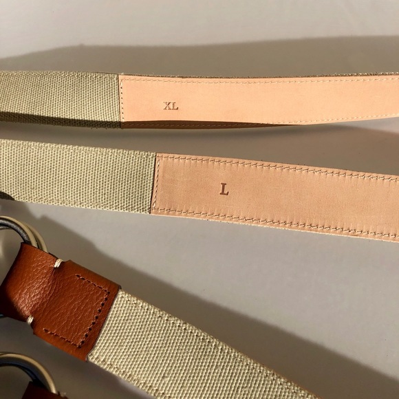 Peter Millar Seaside Canvas Leather O-Ring Belt - Picture 8 of 8